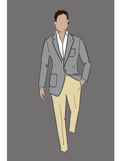 Grey Knit Jacket (F & B Host & Hostess)